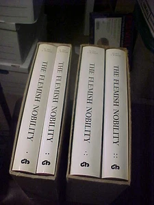The Flemish Nobility in 4 HC Volumes Slipcases History  Flanders Warlop 1975 - Picture 1 of 4