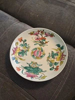 Assiette Ancienne Porcelaine Céramique Chine Chinese 19ème Compagnie Des Indes  - Photo 1/4