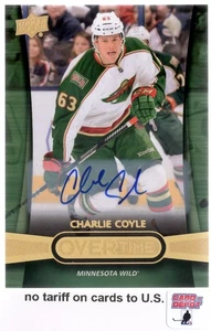 2013-14 Upper Deck Overtime Autographs #7 Charlie Coyle - Picture 1 of 2