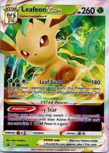 Holo Foil Leafeon VSTAR SWSH195 Promo SWSH: Sword & Shield Promo Cards - Picture 1 of 2