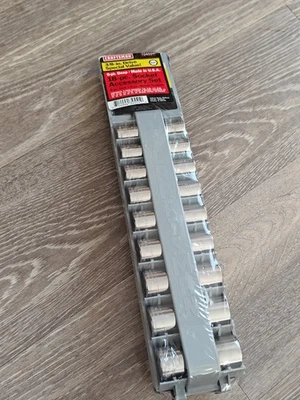Juego de enchufes profundos Sears Craftsman Tools EE. UU. 3/8 unidades 18 piezas métricas SAE 6pt Nuevo de Lote Antiguo Foto 1 de 4