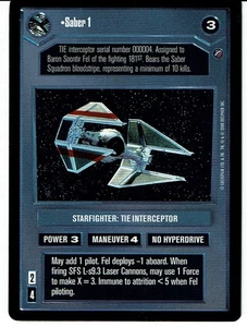 STAR WARS CCG DEATH STAR II RARO TARJETA SABLE 1 lp - Imagen 1 de 1