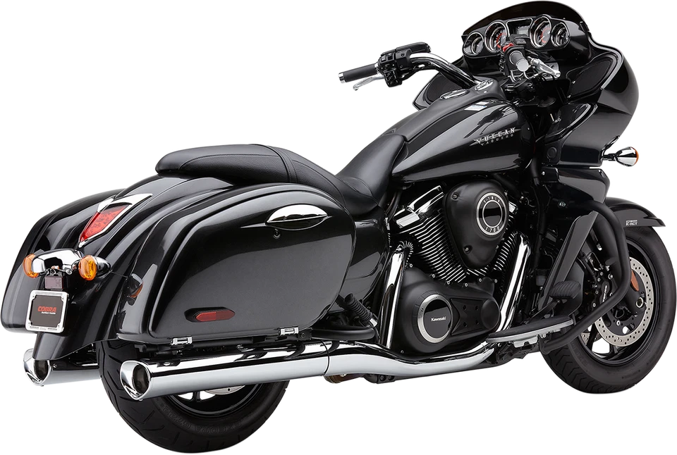 Cobra 4228 经典 4 英寸懒人消声器 09 - 19 VN 1700 B Vulcan Voyager ABS — 第 1/1 张图片