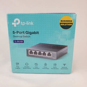 tp-link 5-Port Gigabit Desktop Switch Model TL-SG105 - Business Solution - Photo 1/5