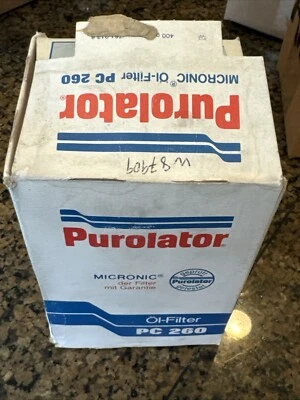 NUEVO STOCK ANTIGUO 1971-77 Porsche 911 SC Carrera Turbo PUROLATOR Filtro de aceite PC 260 Foto 1 de 4
