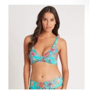 Sea Level Dominica Tri-BH Aqua Blumen Botanik Bikini Schwimmen Oberteil Gr. 10 B/C Cup - Bild 1 von 8