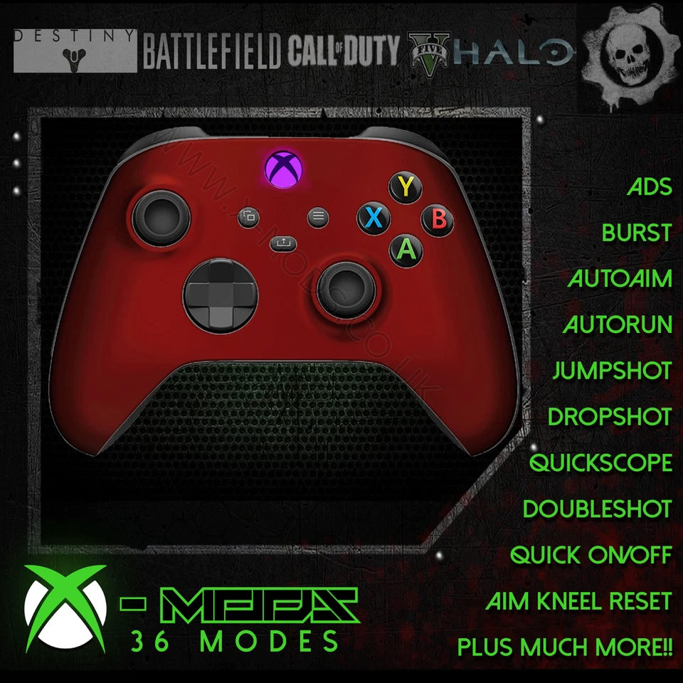XBOX ONE SERIES RAPID FIRE CONTROLLER - CARNAGE MOD 2.0 - VAMPIRE RED - Image 1 of 1