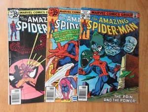 Lote de *3* AMAZING SPIDER-MAN: #181 (FN/VF), 186 (VF-), 188 (VF) *¡Quioscos!* - Imagen 1 de 8