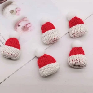 2-20X Christmas Doll Hat Knitting Mini Hats Miniature Santa Hat Wine Bottle Hats - Picture 1 of 8
