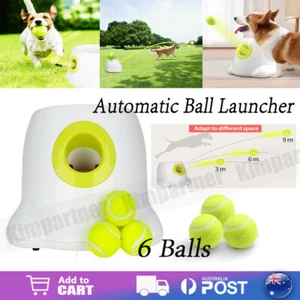 AFP Dog Ball Launcher Thrower Automatic Tennis Fetch Throwing Machine + 6 Balls - Picture 1 of 14
