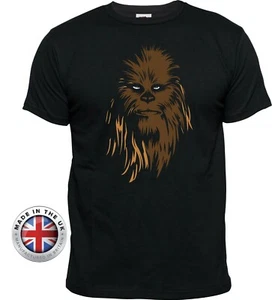 Star Wars tshirt Chewbacca Wookie TShirt. Unisex + Women's Fitted Tshirt Cotton - Picture 1 of 10