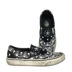 Vans OTW Skulls Bandana - Men's 6.5/Women's 8 - Black & White - Low Skate - - Picture 1 of 8