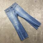 Vintage Sears Roebucks Jeans Distressed Faded Work Scovill Zipper Men’s 34x30