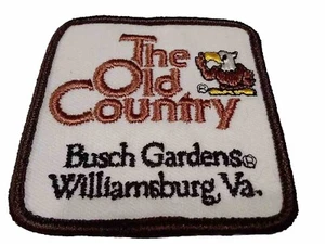 Parche de costura bordado de colección Busch Gardens Williamsburg VA The Old Country - Imagen 1 de 3