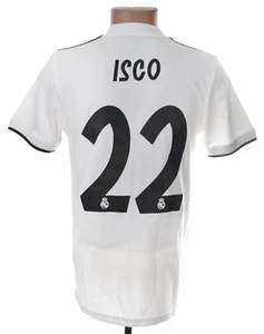 CAMISETA DE FUTBOL LOCAL REAL MADRID ESPAÑA 2018/2019 ADIDAS S #22 ISCO - Imagen 1 de 5