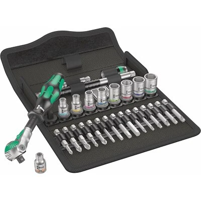Wera Tools 05004019001 Zyklop Speed Ratchet Set, 1/4" Drive, Imperial, 28 Pc. - Image 1 of 4