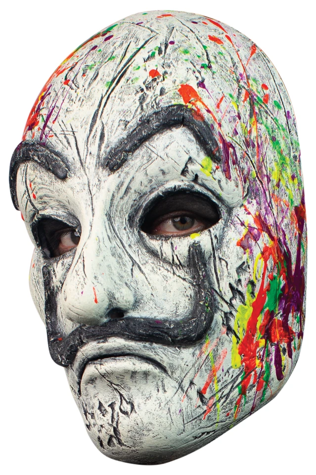 Ghoulish Productions Neon Artist Latex Face Mask Horror Halloween Cosplay - Image 1 of 4