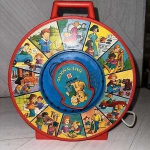 Mattel See 'n Say Safe 'n Sound 1985 juguete de cuerda de colección verificado funcionando - Imagen 1 de 5