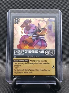 Sheriff of Nottingham 191/204 Súper Raro SIN LÁMINA Lorcana en las Tierras Incas Casi Nuevo/M - Imagen 1 de 6