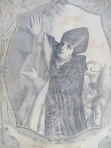 1890/1900 SANT'EMIDIO ASCOLI PICENO MARCHE GRANDE LITOGRAFIA CESARI TERREMOTI - Foto 1 di 4
