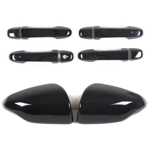 Gloss Black Side Mirror Cap + Door Handle Covers Trim for Subaru WRX 2022 2023 - Bild 1 von 24