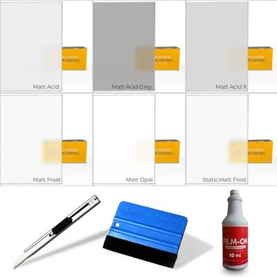 15€/m² Milchglasfolie Glasdekor Fensterfolie Sichtschutzfolie Büro Dusche Tür - Bild 1 von 4