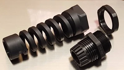 Bulkhead Cable Strain Relief Heyco PG21 Nylon Cable Gland 3002026  - Image 1 of 3