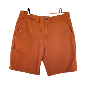 Tommy Hilfiger Chino Shorts Men's 32 Salmon Pink 100% Cotton Free Shipping - Picture 1 of 8