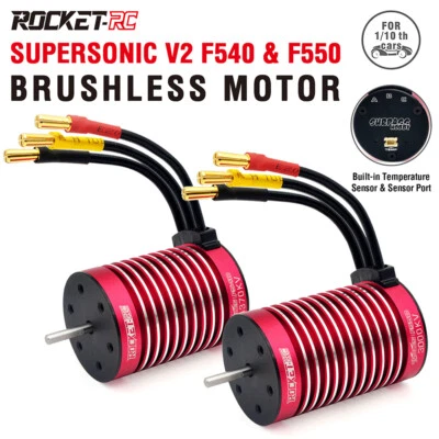 Rocket-RC F540 F550 Brushless Motor w/Temperature Sensor 3.175mm for 1/10 RC Car - Bild 1 von 4