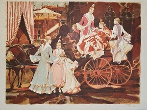 Saito Saburo - Original Signed Lithograph - The Arrival of Spanish Dancers - Picture 1 of 1