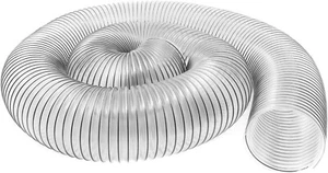 Wire Hose For Leaf Lawn Vacuum Clear Dust Reinforced Flexible 6 Inch By 10 Foot - Picture 1 of 16