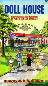 VINTAGE NACHDRUCK - 1959 - PUPPENSTUBENAUSSTANZBUCH - REPRODUKTION - Bild 1 von 7