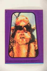 Star Wars ROTJ 1983 Topps Sticker Card #2 Logray Ewok Medicine Man L017912 - Picture 1 of 2