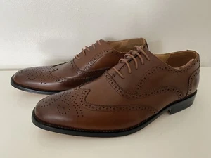 Herren hellbraun Phase 2 Leder Flügelkappe Brogues UK9/EU 43 - Bild 1 von 9