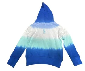 POLO RALPH LAUREN Blue Girls Tie-Dye Big Pony Hoodie, Size 5, NWOT - Picture 1 of 1