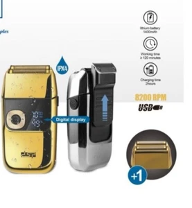 RASOIO PROFESSIONALE ELETTRICO 3 IN 1 MULTIUSO BARBA CAPELLI CORPO WATERPROOF - Foto 1 di 7