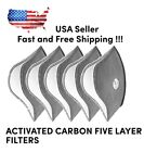 (50 PACK) Face Mask Air Purifying Activated Carbon Filters, NO MASK