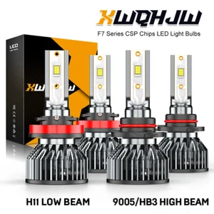 For Honda Accord 2008-2017 6000K White 4pc LED Headlight High-Low Beam Bulbs Kit - Picture 1 of 8