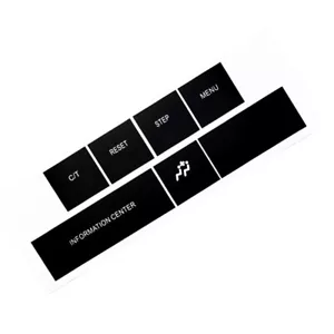 Information Center Button Repair Stickers For Jeep Cherokee Commander 2005-2009 - Picture 1 of 6