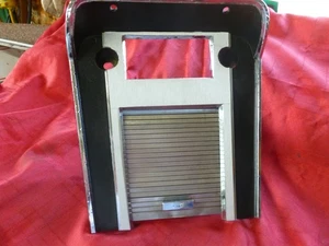 1967 Mustang Console Radio Bezel, New Brushed Applique Applied Good Cond 67 - Picture 1 of 8