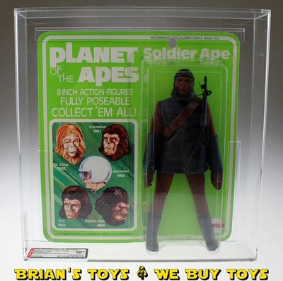 1974 MEGO Planet of the Apes Series 1 / 2nd Issue Card Soldier Ape with Age R... - Imagem 1 de 4