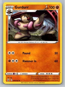 Gurdurr #074/163 SWSH05: Battle Styles Uncommon - Pokemon Cards G12 - Picture 1 of 2