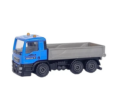 Servicio de construcción de camiones Majorette Man TGS volteo azul fundido a presión 1:87 3" - sin caja Foto 1 de 4