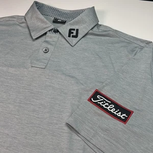 Polo de golf gris L Footjoy Titleist Performance para hombre ajuste deportivo - Imagen 1 de 11