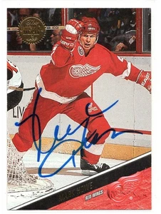 Mark Howe 1993-94 Leaf Card #259 Autographed Signed Hockey Card Red Wings - Picture 1 of 2