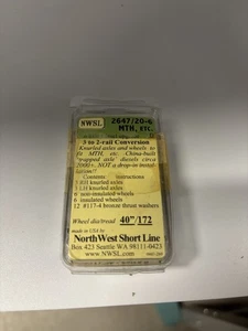 NWSL 2647/20-6 Spur O 3 bis 2 Schienen Kit 6 Achsen -40"/172 (Box von 6) - Bild 1 von 1