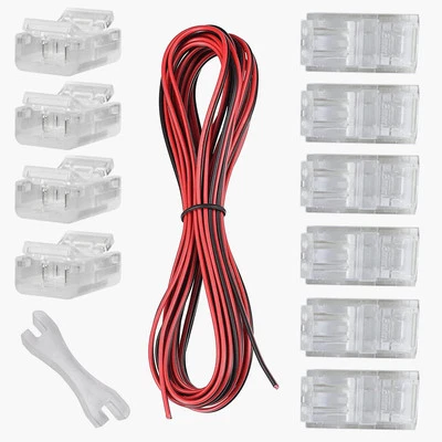 3528 2835 2 Pin Solderless LED Strip to Strip Connector Kit, 10 Meters Extension - Image 1 of 4
