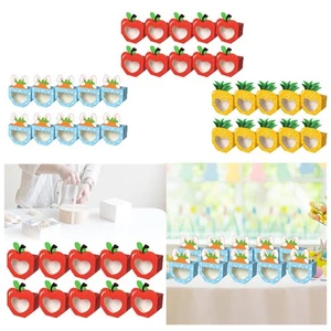 10 Pieces Folding Candy Boxes Paper Gift Packaging Box with Clear Window - Picture 1 of 19
