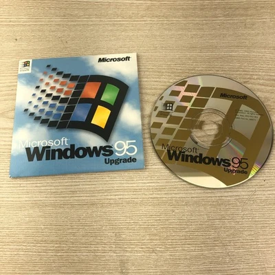 CD-ROM de actualización del sistema operativo Microsoft Windows 95 vintage con clave de producto Foto 1 de 3