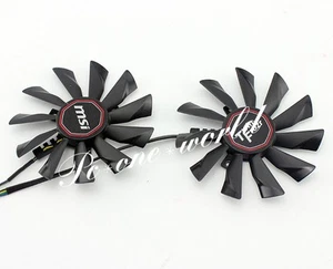 MSI R9 290X 290 280X 270X 40mm 4Pin GTX780 Twin Frozr Grafikkarte Dual Fan 95mm - Bild 1 von 5